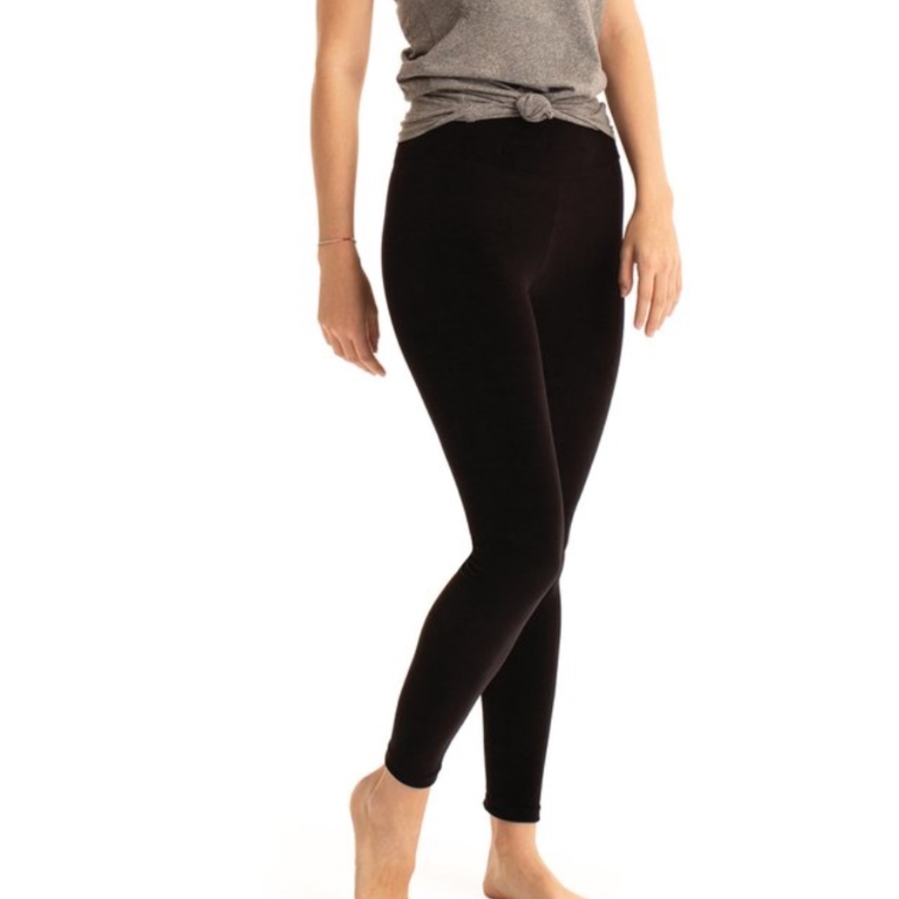 Black Velour Leggings